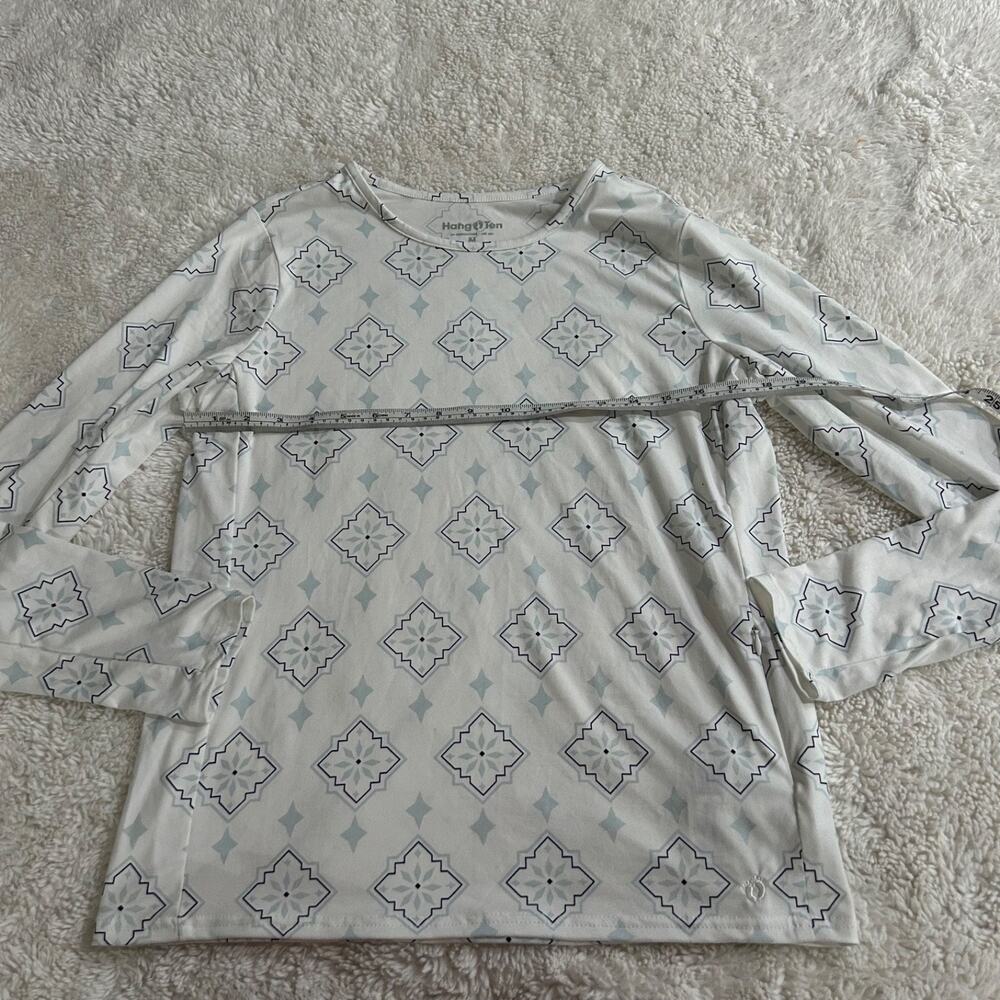 Hang Ten Women Solara UPF 50+ Long Sleeve Sun Shirt White M Summer Beach Outdoor - Picture 4 of 8